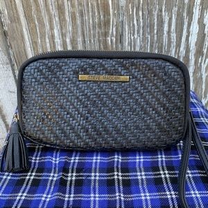 Steve Madden Basket Weave Clutch Wristlet Wallet